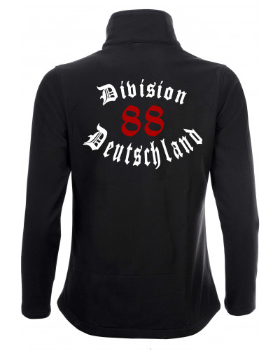 Bestickte Damen Softshell Jacke "2 Lagen" (Division 88 Deutschland)