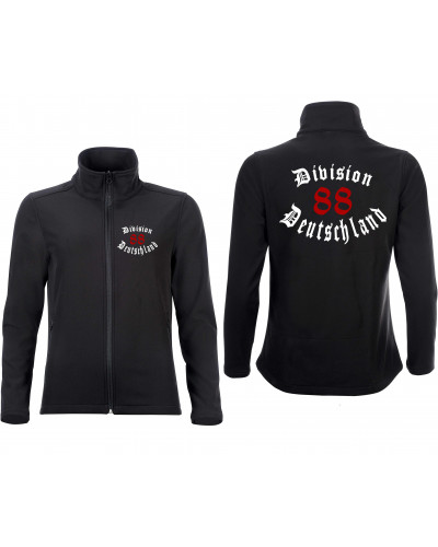 Bestickte Damen Softshell Jacke "2 Lagen" (Division 88 Deutschland)