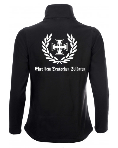 Bestickte Damen Softshell Jacke "2 Lagen" (Ehre dem Deutschen Soldaten)
