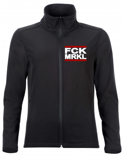 Bestickte Damen Softshell Jacke "2 Lagen" (FCK MRKL)