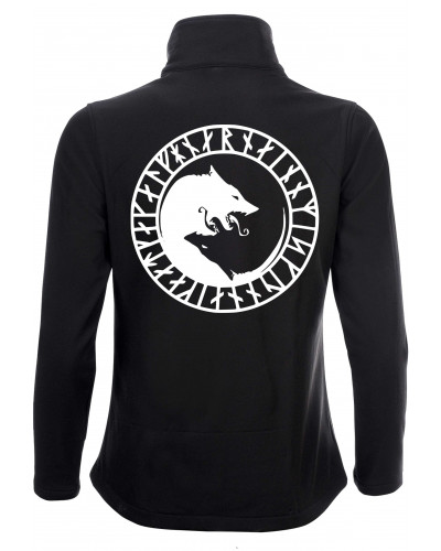 Bestickte Damen Softshell Jacke "2 Lagen" (Fenrir)
