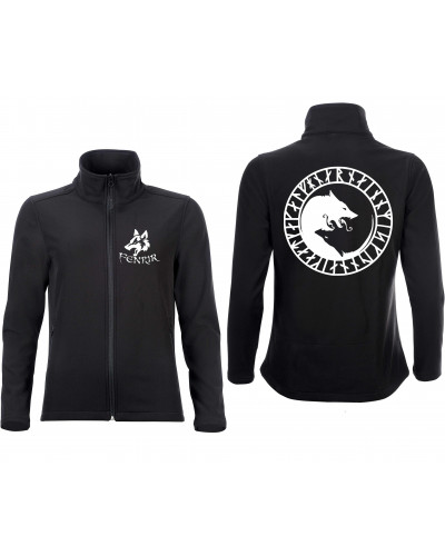 Bestickte Damen Softshell Jacke "2 Lagen" (Fenrir)