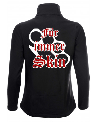 Bestickte Damen Softshell Jacke "2 Lagen" (Für immer Skin)