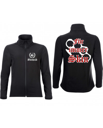 Bestickte Damen Softshell Jacke "2 Lagen" (Für immer Skin)