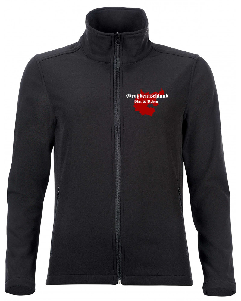 Bestickte Damen Softshell Jacke "2 Lagen" (Großdeutschland Blut&Boden)