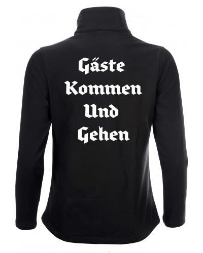 Bestickte Damen Softshell Jacke "2 Lagen" (Gute Heimreise)