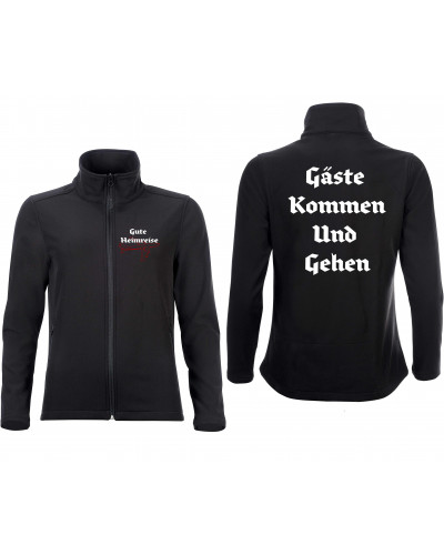 Bestickte Damen Softshell Jacke "2 Lagen" (Gute Heimreise)