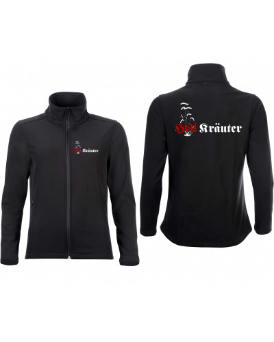 Bestickte Damen Softshell Jacke "2 Lagen" (Heil Kräuter)