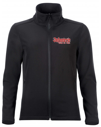 Bestickte Damen Softshell Jacke "2 Lagen" (Infanterie, Königin aller Waffen)