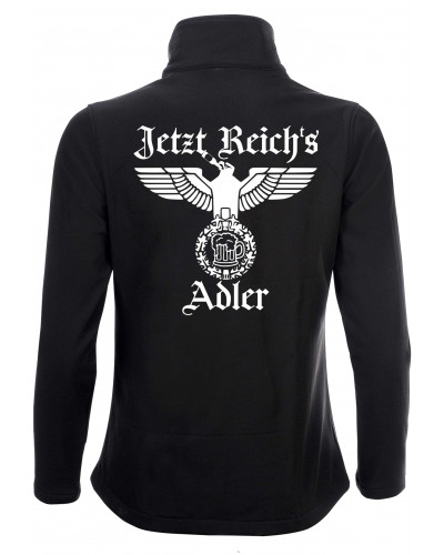 Bestickte Damen Softshell Jacke "2 Lagen" (Jetzt Reichs Adler)