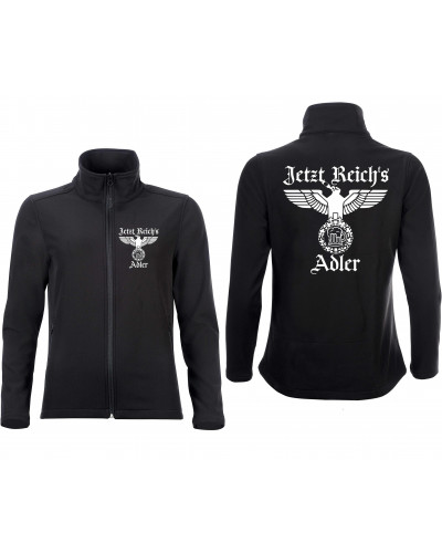 Bestickte Damen Softshell Jacke "2 Lagen" (Jetzt Reichs Adler)