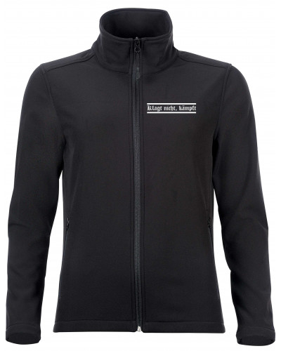 Bestickte Damen Softshell Jacke "2 Lagen" (Klagt nicht kämpft)