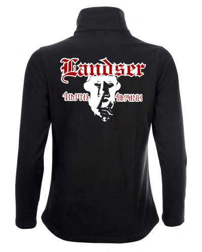 Bestickte Damen Softshell Jacke "2 Lagen" (Landser, Soldat)