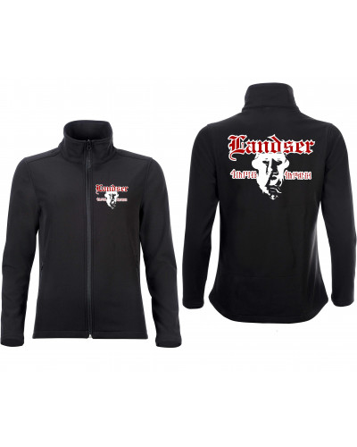 Bestickte Damen Softshell Jacke "2 Lagen" (Landser, Soldat)