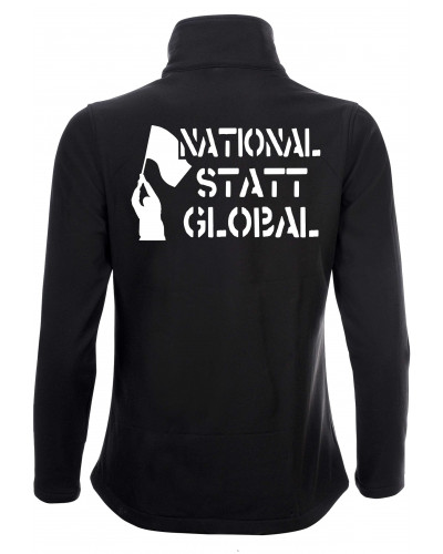 Bestickte Damen Softshell Jacke "2 Lagen" (National statt global)