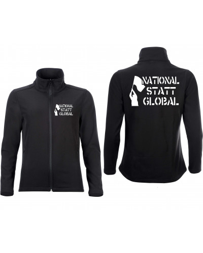Bestickte Damen Softshell Jacke "2 Lagen" (National statt global)