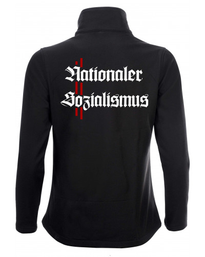 Bestickte Damen Softshell Jacke "2 Lagen" (Nationaler Sozialismus)