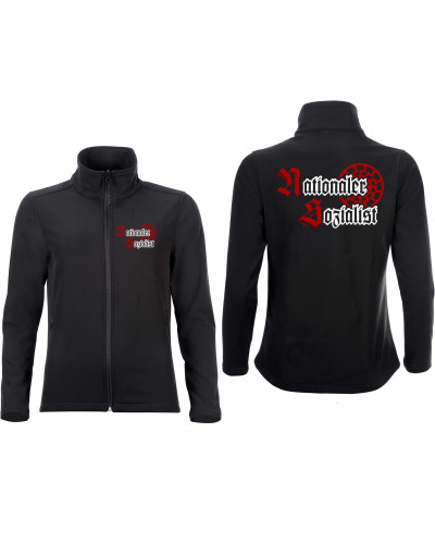 Bestickte Damen Softshell Jacke "2 Lagen" (Nationaler Sozialist)