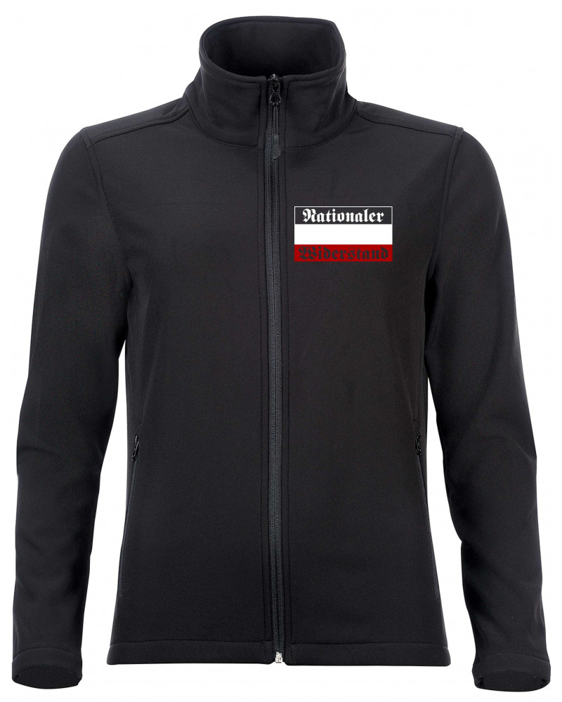 Bestickte Damen Softshell Jacke "2 Lagen" (Nationaler Widerstand)