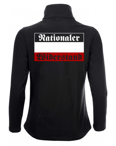 Bestickte Damen Softshell Jacke "2 Lagen" (Nationaler Widerstand)