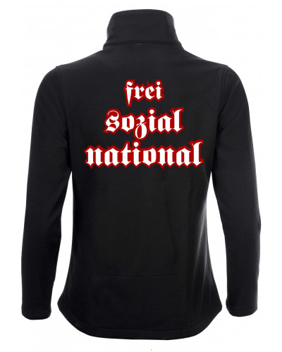 Bestickte Damen Softshell Jacke "2 Lagen" (Nationalist, FSN)