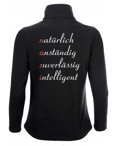 Bestickte Damen Softshell Jacke "2 Lagen" (NAZI)