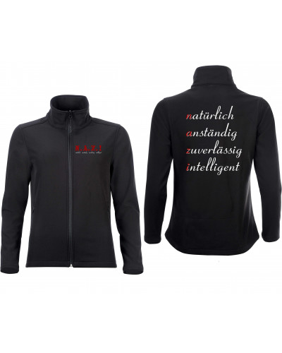 Bestickte Damen Softshell Jacke "2 Lagen" (NAZI)