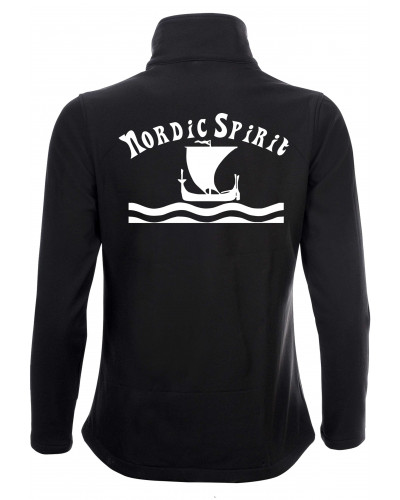 Bestickte Damen Softshell Jacke "2 Lagen" (Nordic Spirit)