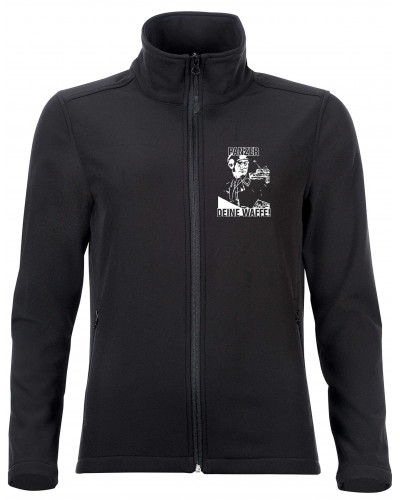 Bestickte Damen Softshell Jacke "2 Lagen" (Panzer, deine Waffe!)