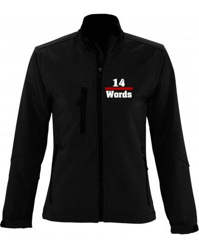 Bestickte Damen Softshell Jacke "3 Lagen" (14 Words)