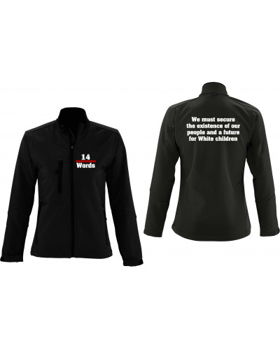 Bestickte Damen Softshell Jacke "3 Lagen" (14 Words)