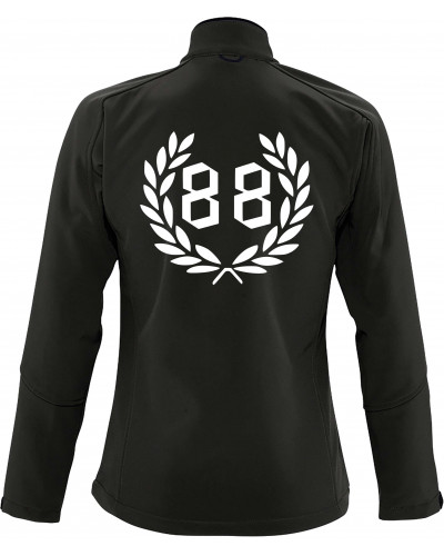 Bestickte Damen Softshell Jacke "3 Lagen" (88, kranz)