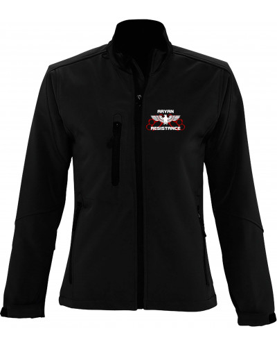 Bestickte Damen Softshell Jacke "3 Lagen" (Aryan Resistance)