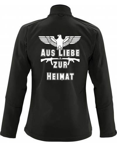Bestickte Damen Softshell Jacke "3 Lagen" (Aus liebe zur Heimat)