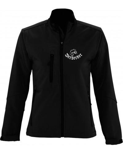 Bestickte Damen Softshell Jacke "3 Lagen" (Berserker)