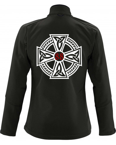 Bestickte Damen Softshell Jacke "3 Lagen" (Celtic 88)