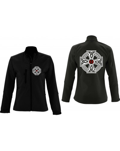 Bestickte Damen Softshell Jacke "3 Lagen" (Celtic 88)