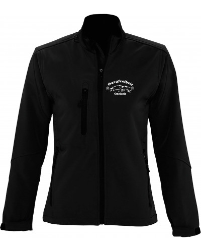 Bestickte Damen Softshell Jacke "3 Lagen" (Consdaple, Bergfreiheit)
