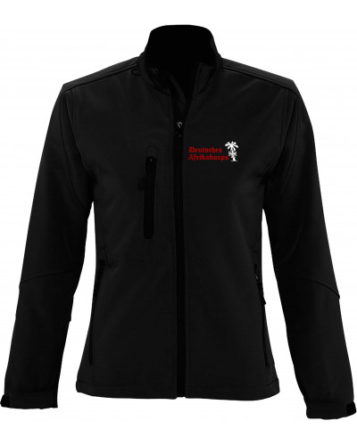 Bestickte Damen Softshell Jacke "3 Lagen" (Deutsches Afrikakorps)