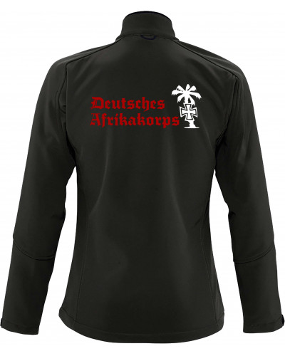Bestickte Damen Softshell Jacke "3 Lagen" (Deutsches Afrikakorps)