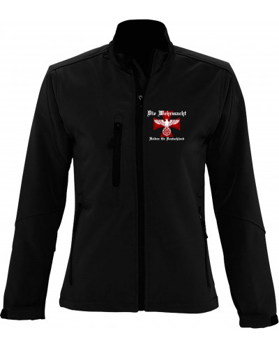 Bestickte Damen Softshell Jacke "3 Lagen" (Die Wehrmacht, Helden für Deutschland)