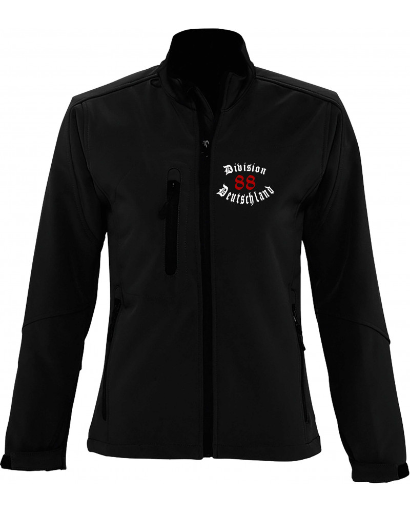 Bestickte Damen Softshell Jacke "3 Lagen" (Division 88 Deutschland)