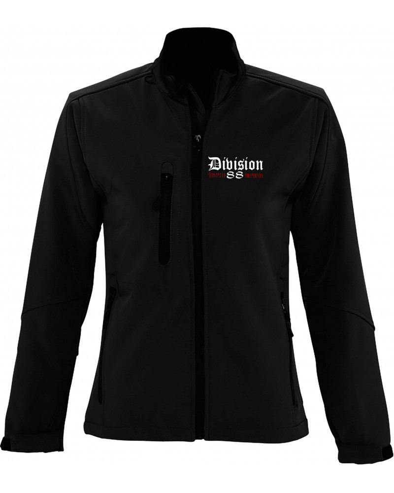 Bestickte Damen Softshell Jacke "3 Lagen" (Division 88 Runen)