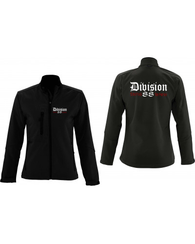 Bestickte Damen Softshell Jacke "3 Lagen" (Division 88 Runen)