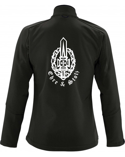 Bestickte Damen Softshell Jacke "3 Lagen" (Ehre & Stolz)