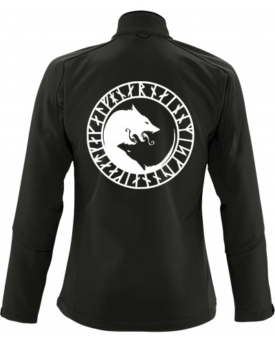Bestickte Damen Softshell Jacke "3 Lagen" (Fenrir)