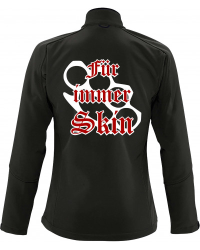Bestickte Damen Softshell Jacke "3 Lagen" (Für immer Skin)