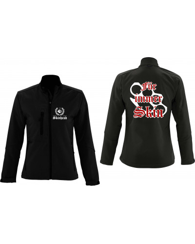 Bestickte Damen Softshell Jacke "3 Lagen" (Für immer Skin)