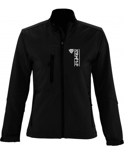Bestickte Damen Softshell Jacke "3 Lagen" (Germania Runen)