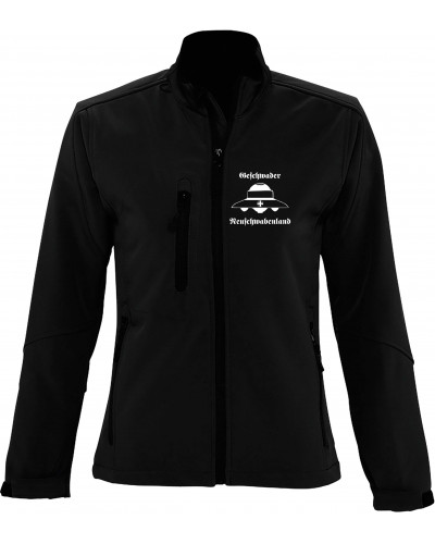 Bestickte Damen Softshell Jacke "3 Lagen" (Geschwader Neuschwabenland)
